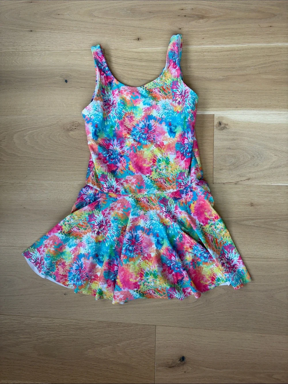 Girls swimsuit with attached skirt (TWO!)